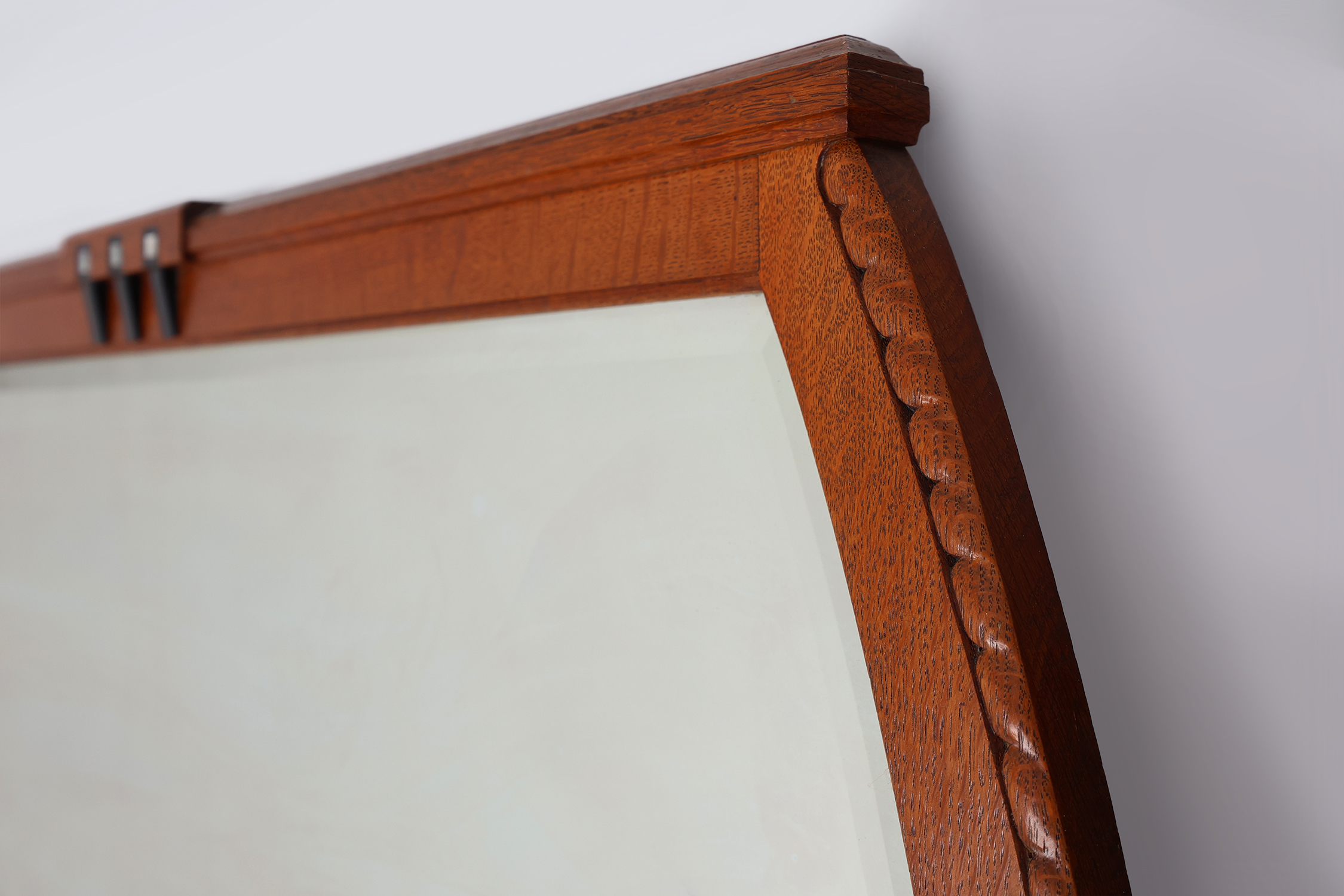 Art Nouveau mantel mirror attributed to De Coene, Belgium 1905thumbnail